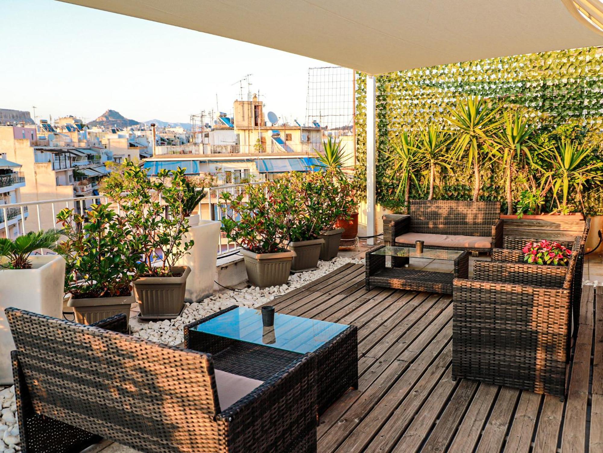 Appartement Renovated Studio With Roof Garden Access, 15 M Walk To Acropolis à Athènes Extérieur photo